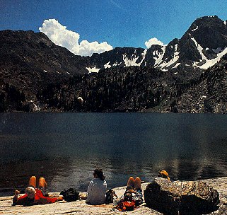 Relax by a tranquil lake.